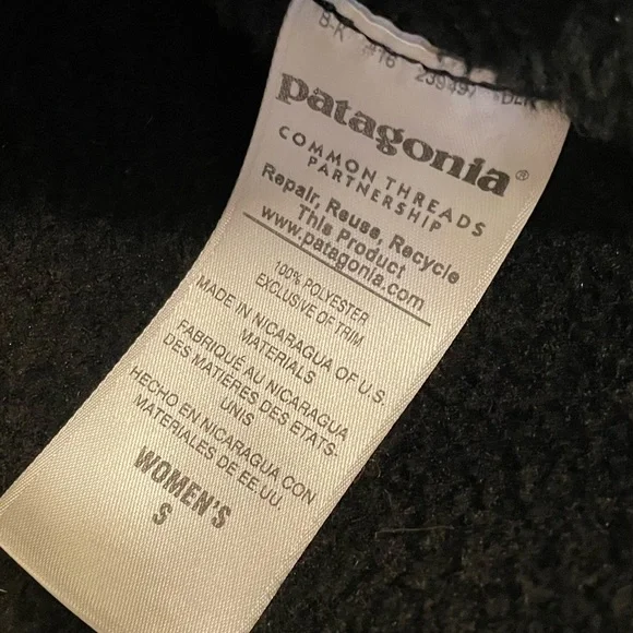 Patagonia Re-Tool Snap-T Pullover Black Small - Picture 5 of 6